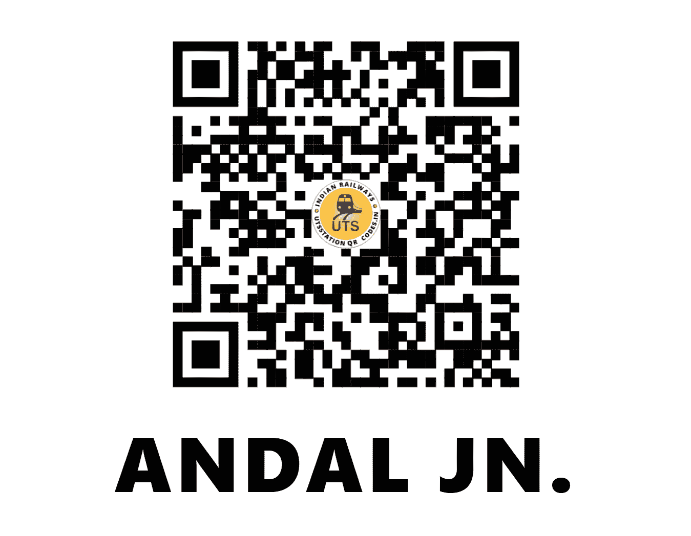 UTS QR Code for ANDAL JN. - UDL (ER - WEST BENGAL)